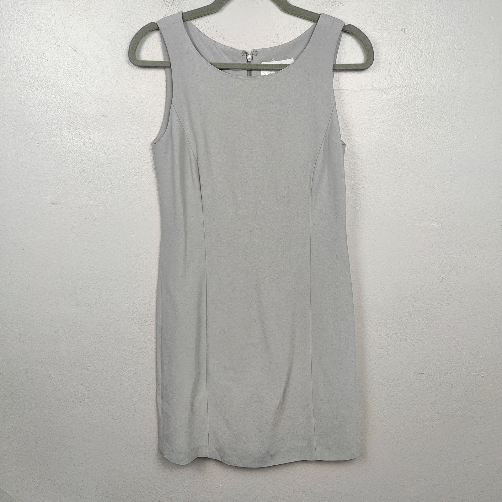 Max Mara MaxMara Pencil Dress Womens 6 Dove Gray Viscose Blend Size M / US 6-8 / IT 42-44 - 1 Thumbnail