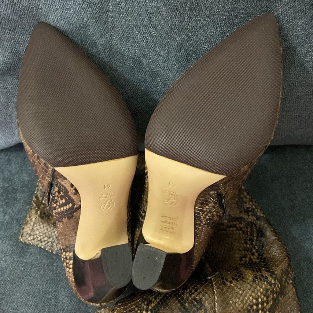 Michael Kors M. Gemi Snakeskin Knee High Boots Size US 11 / IT 41 - 3 Thumbnail