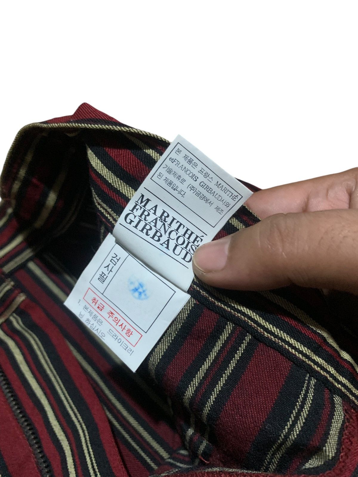 Marithe + Francois Girbaud Vintage Marithe Francois Girbaud striped flare pants Size 30" / US 8 / IT 44 - 16 Thumbnail