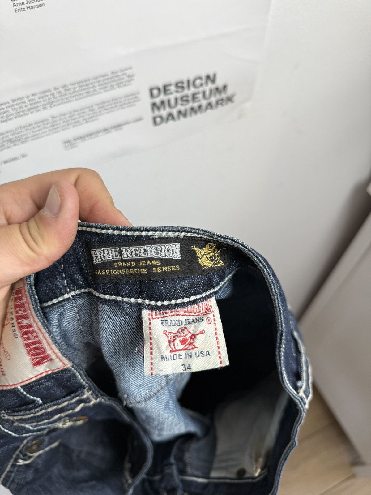 True Religion × Vintage Vintage y2k True Religion chief keef style denim pants 34 Size 34" / US 12 / IT 48 - 9 Thumbnail