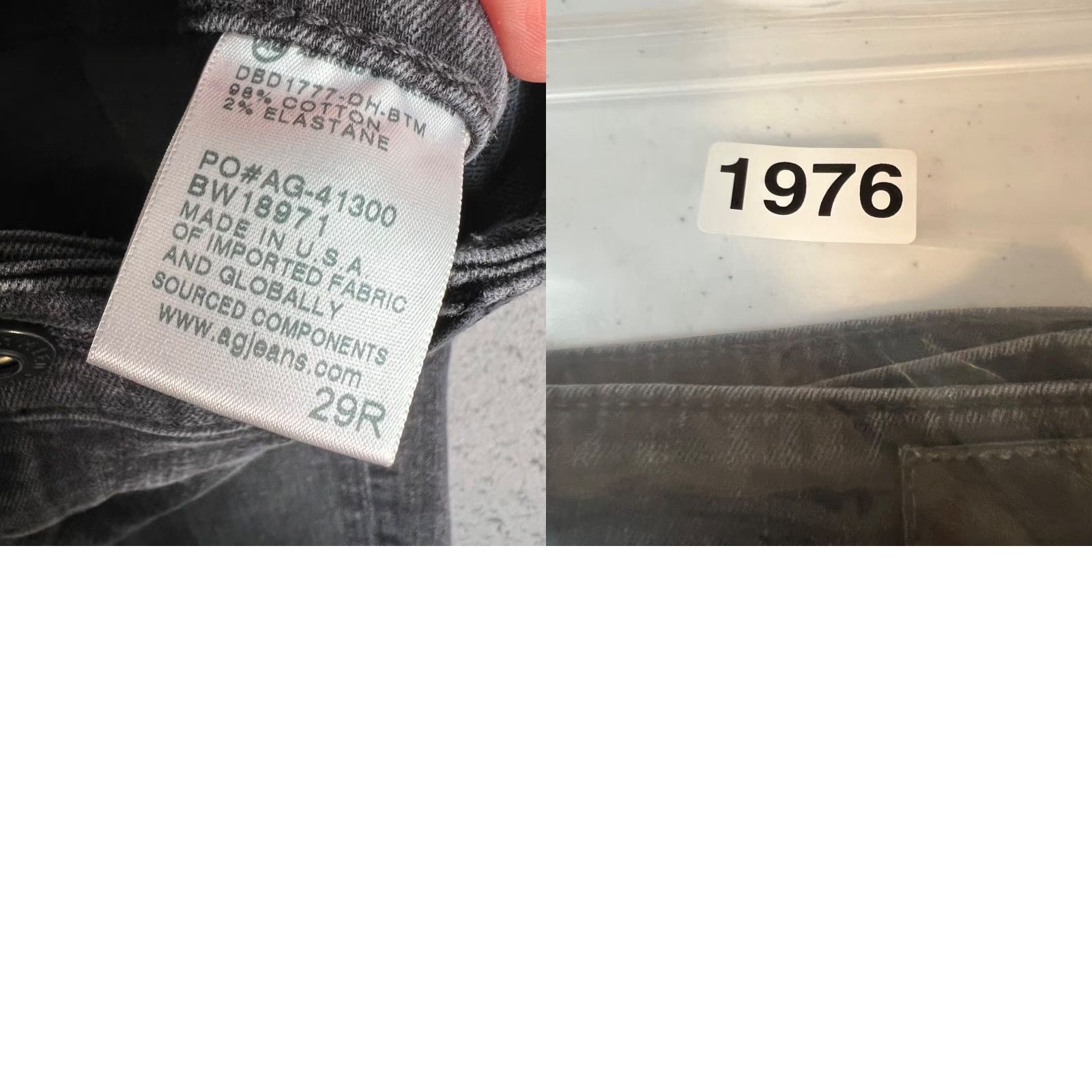 Farah AG Adriano Goldschmied The Farrah Skinny Ankle Jeans High-Rise Raw Hem Black 29R Size 29" - 9 Thumbnail