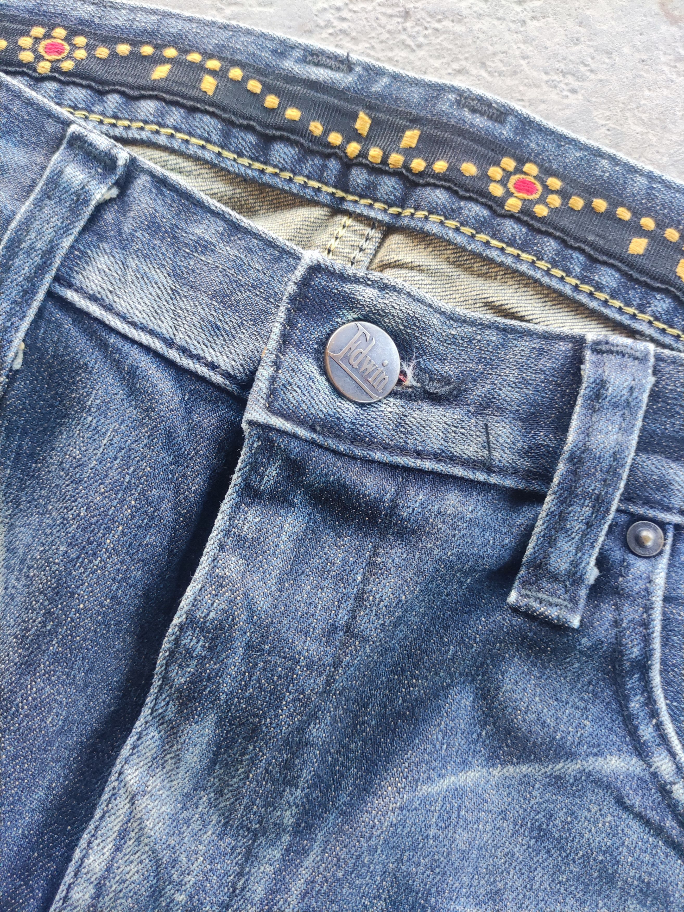 Edwin Vintage Edwin Distress Fadee Denim Pants w35 Size US 36 / EU 52 - 5 Thumbnail