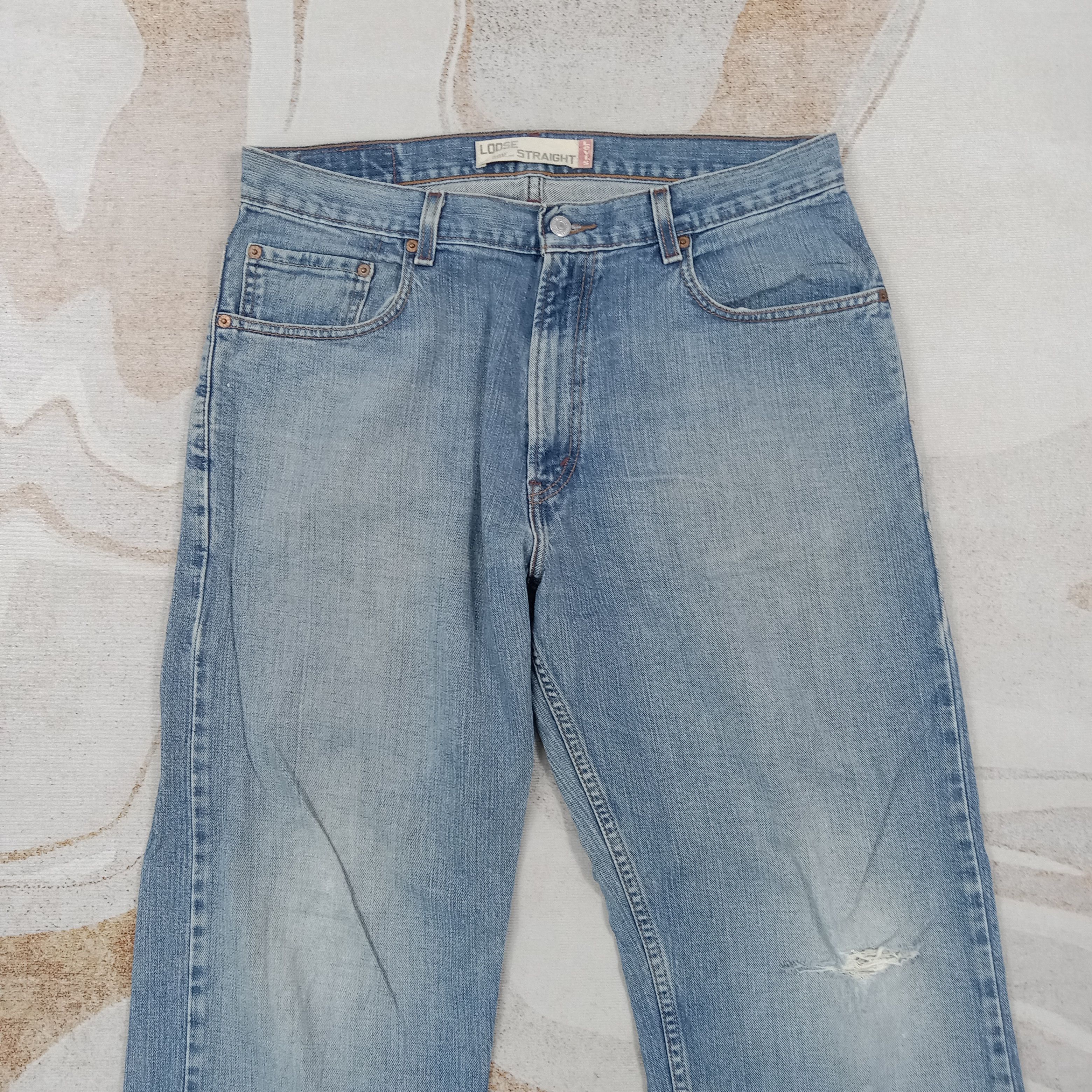Levi's Levis569 American Distressed Denim Jeans C280N18 Size US 34 / EU 50 - 2 Thumbnail