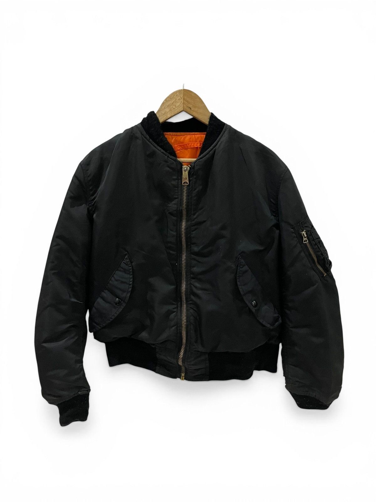 Alpha Industries Vintage 80s Alpha Industries Bomber Jacket Size US XL / EU 56 / 4 - 1 Thumbnail