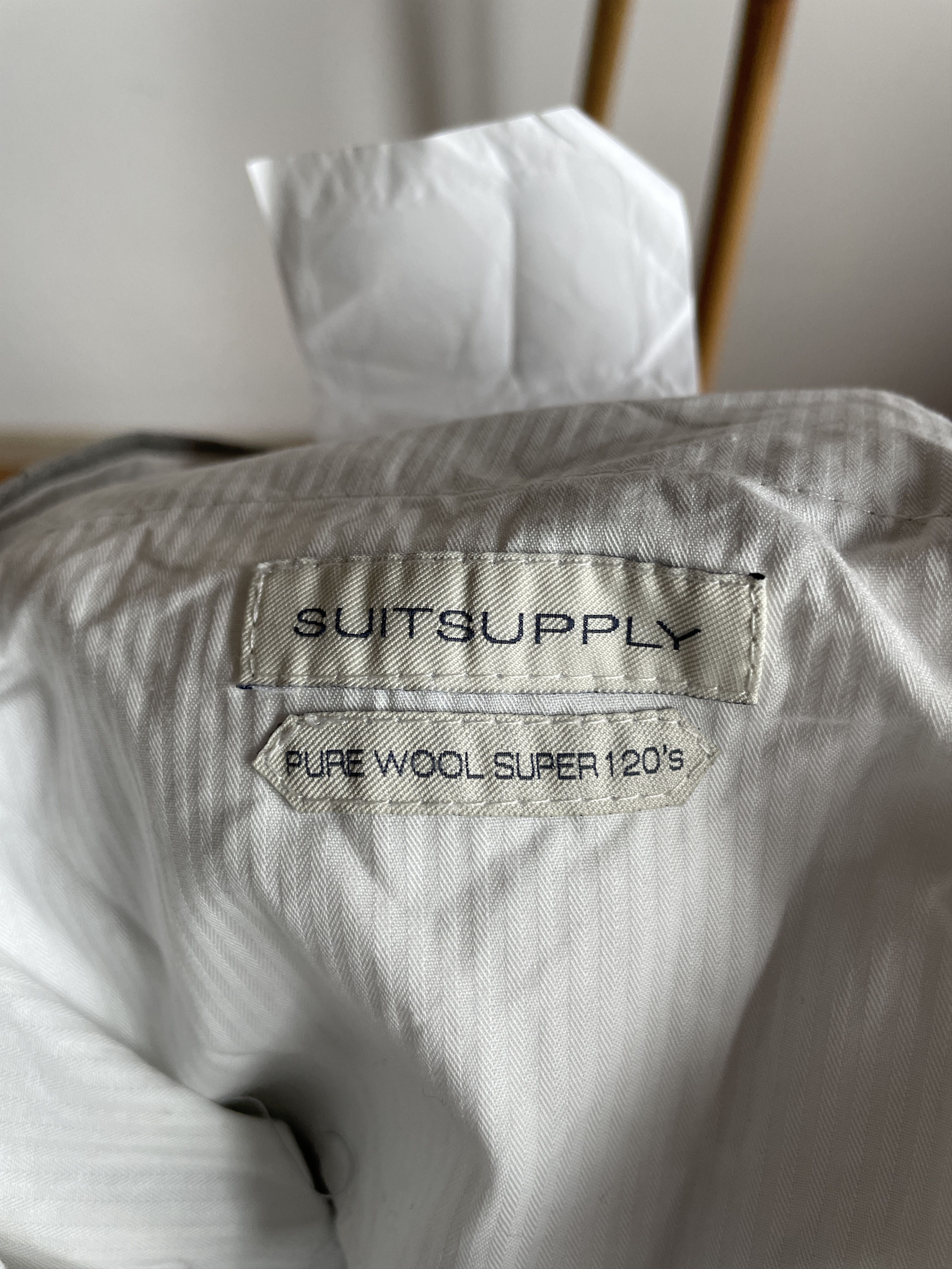 Suitsupply Suitsupply Brescia Turn-Up SF Wool Slim Fit Dress Trousers Size 42R - 12 Thumbnail