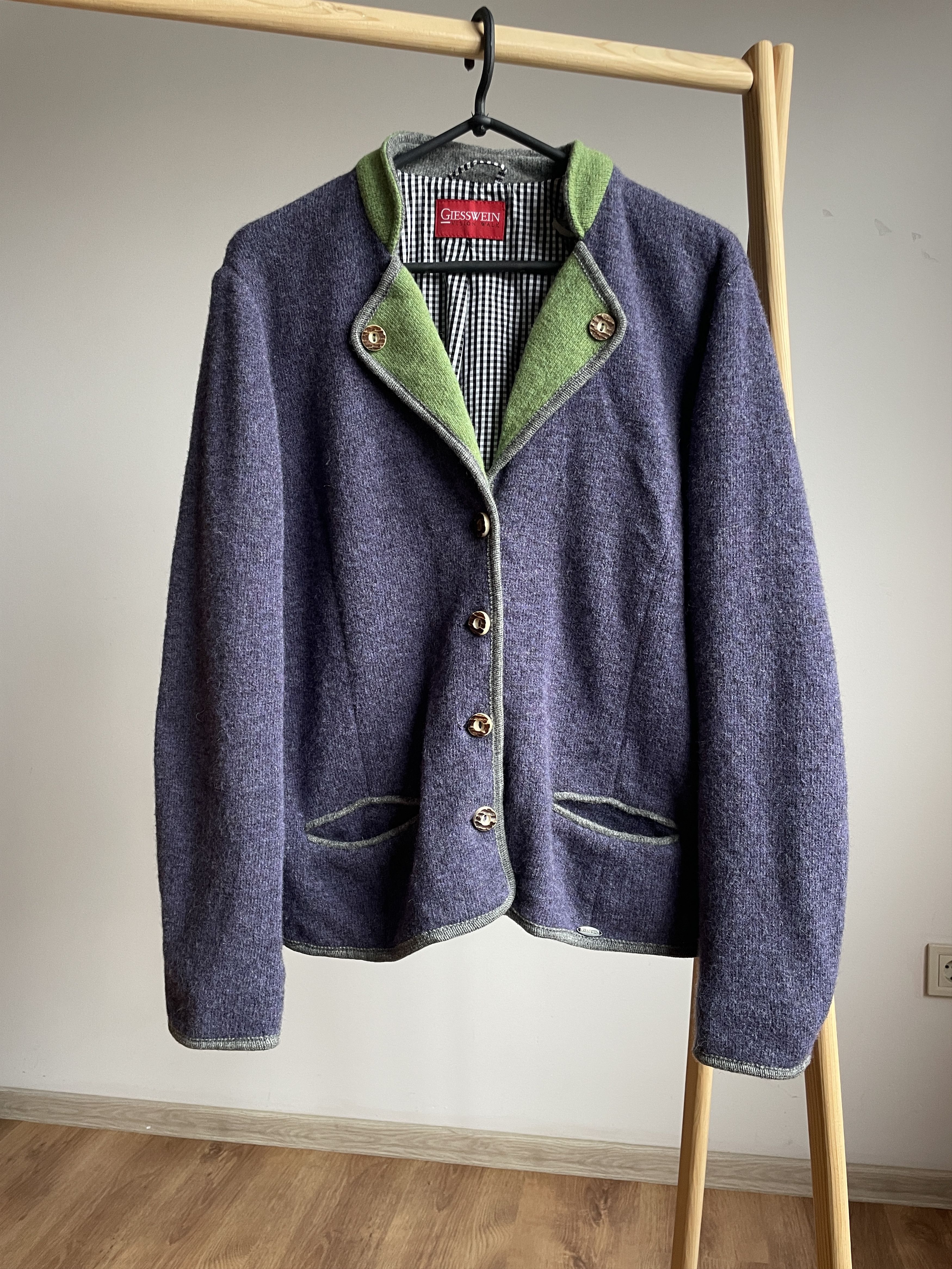 GIESSWEIN Giesswein Vision Walk Austrian Womens Virgin Wool Blazer Size XL / US 12-14 / IT 48-50 - 1 Thumbnail