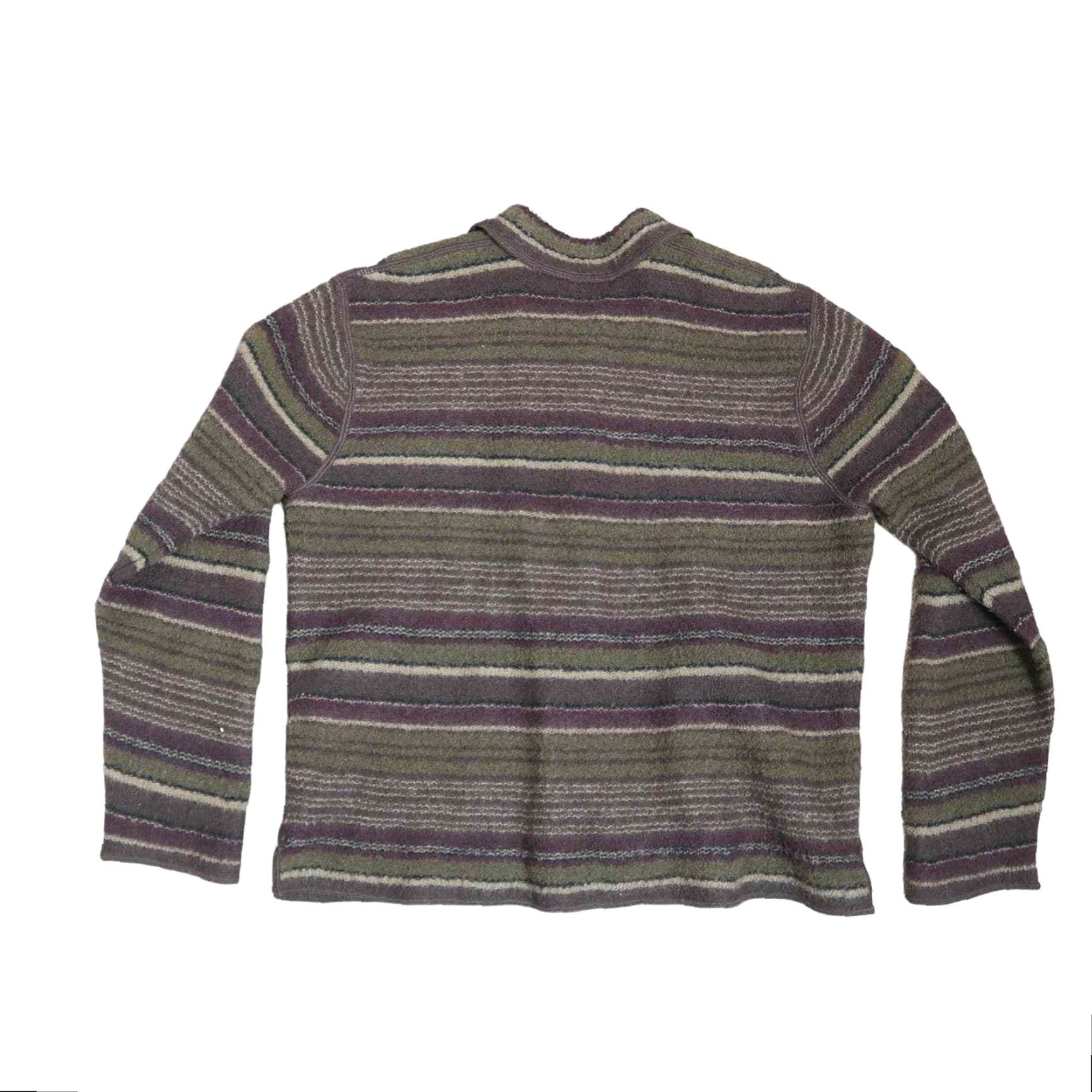 Jones New York VINTAGE Jones New York wool cardigan stripe olive green plum purple L Mens Women? Size L / US 10 / IT 46 - 3 Thumbnail