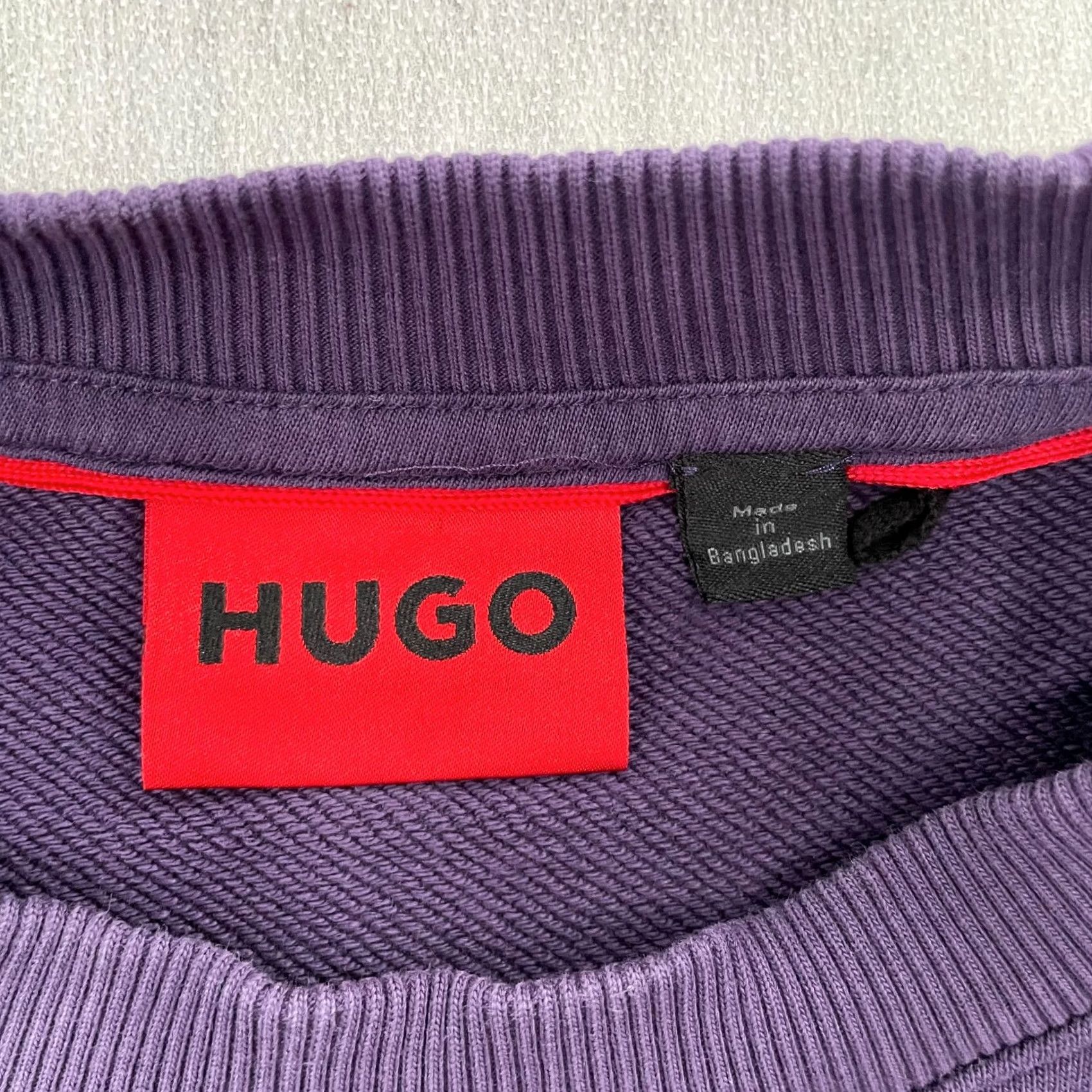 Hugo Boss HUGO BOSS Sweater Mens M Purple Pullover Logo Crew Neck Knit Classic Casual Pullover - 2009s? Size US M / EU 48-50 / 2 - 4 Thumbnail