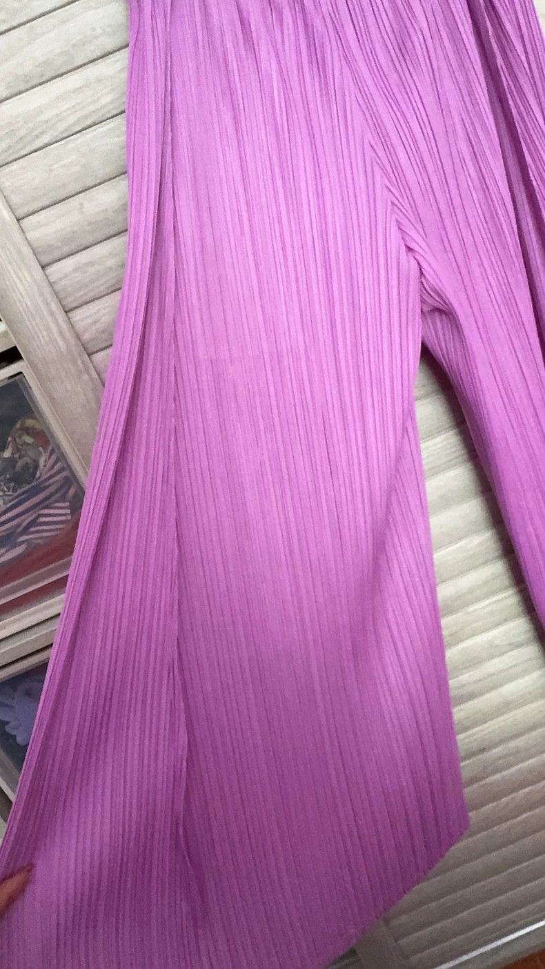 Issey Miyake issey miyake size:3 Pink and purple trousers 2506-Nextarro Size 42" / US 20 - 4 Thumbnail