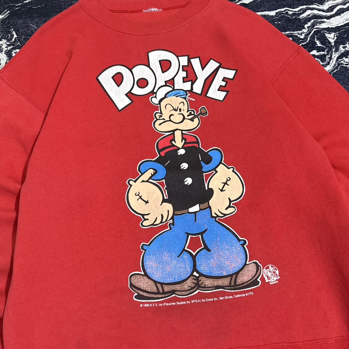 Vintage Vintage Popeye Sweatshirt Size US M / EU 48-50 / 2 - 2 Thumbnail