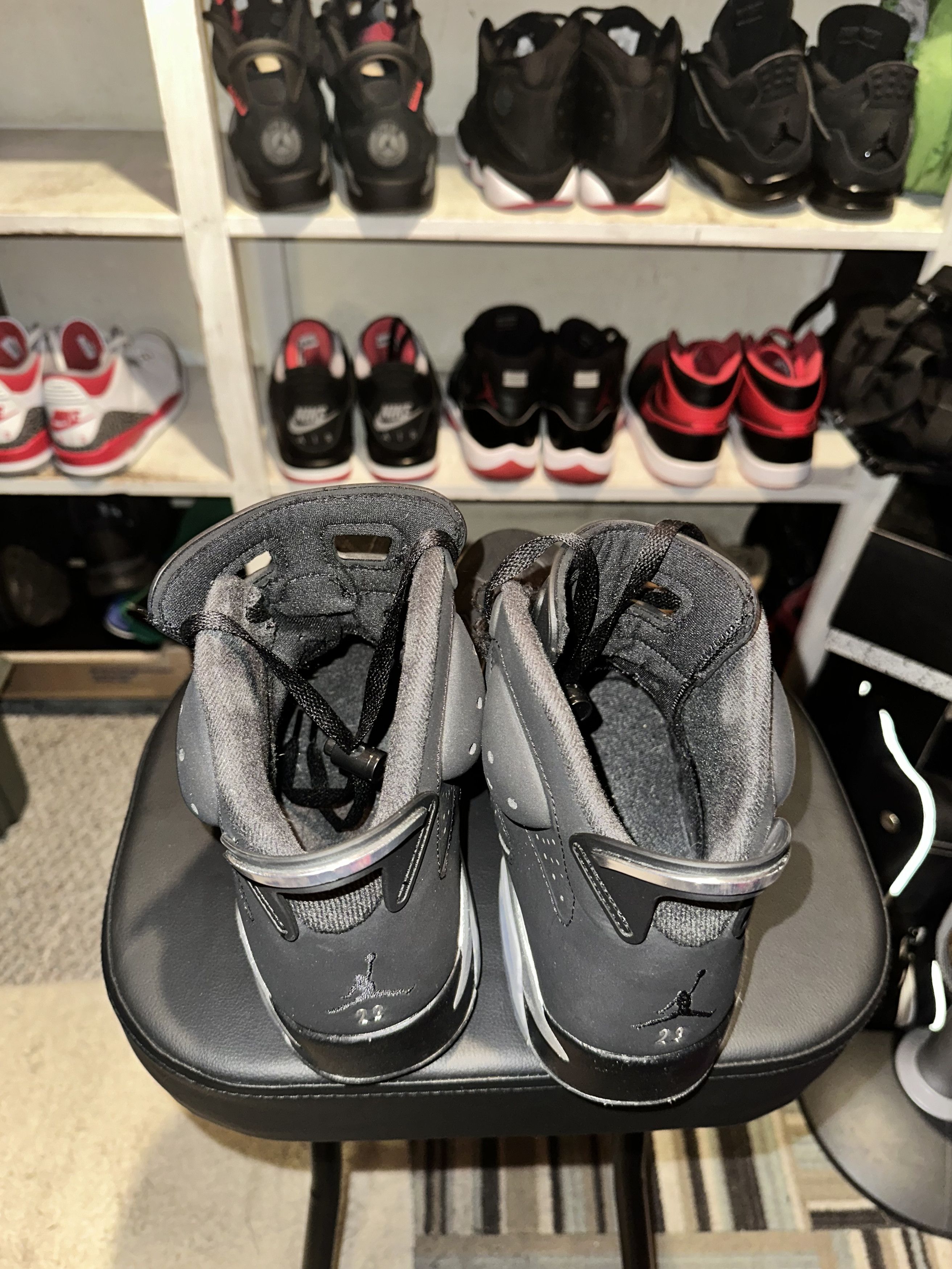 Nike Air Jordan 6 - Retro Chrome Size US 10 / EU 43 - 2 Thumbnail
