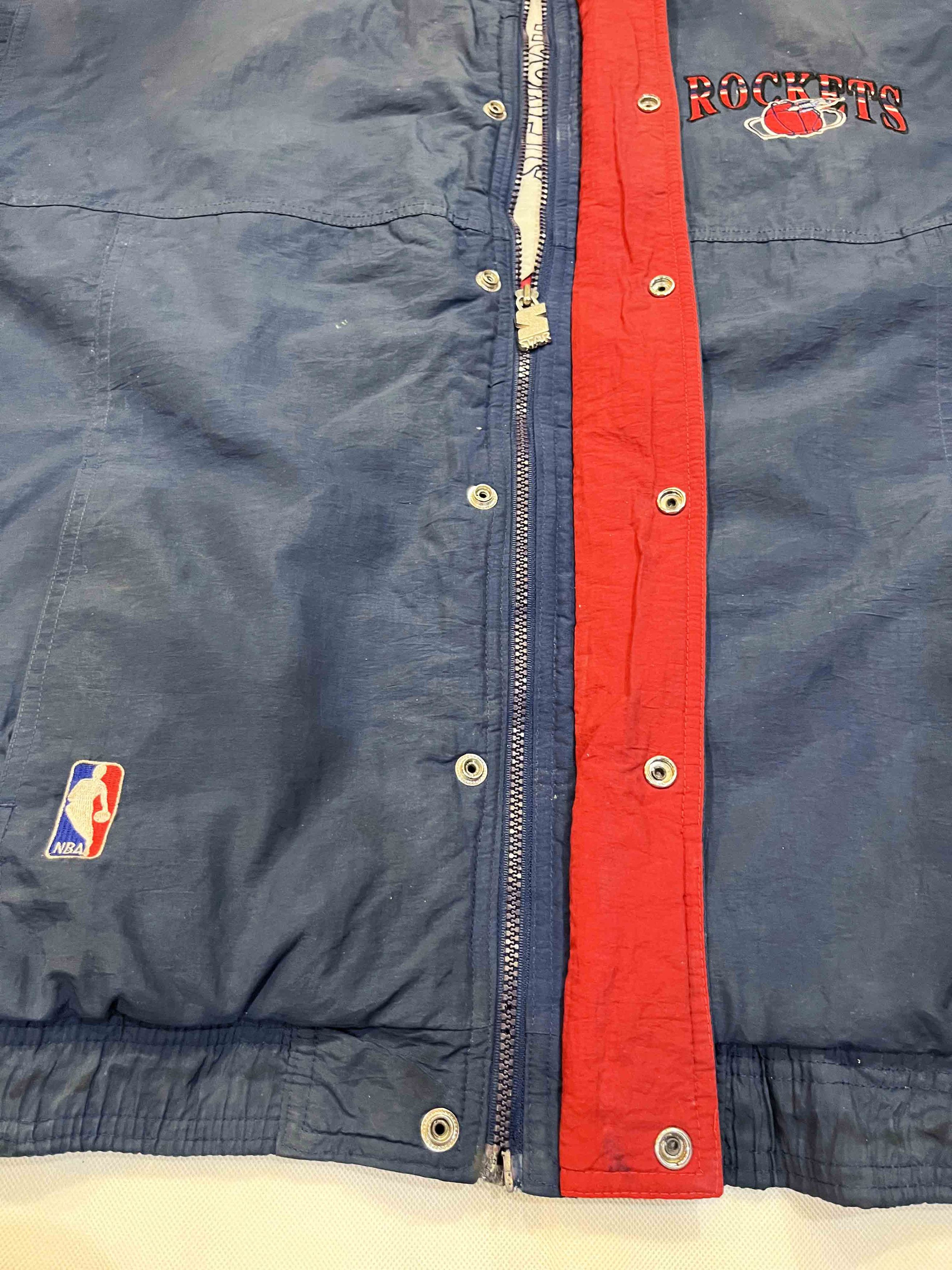 NBA × Starter × Vintage Vintage Starter NBA Houston Rockets Full Zip Puffer Jacket Size US L / EU 52-54 / 3 - 6 Thumbnail
