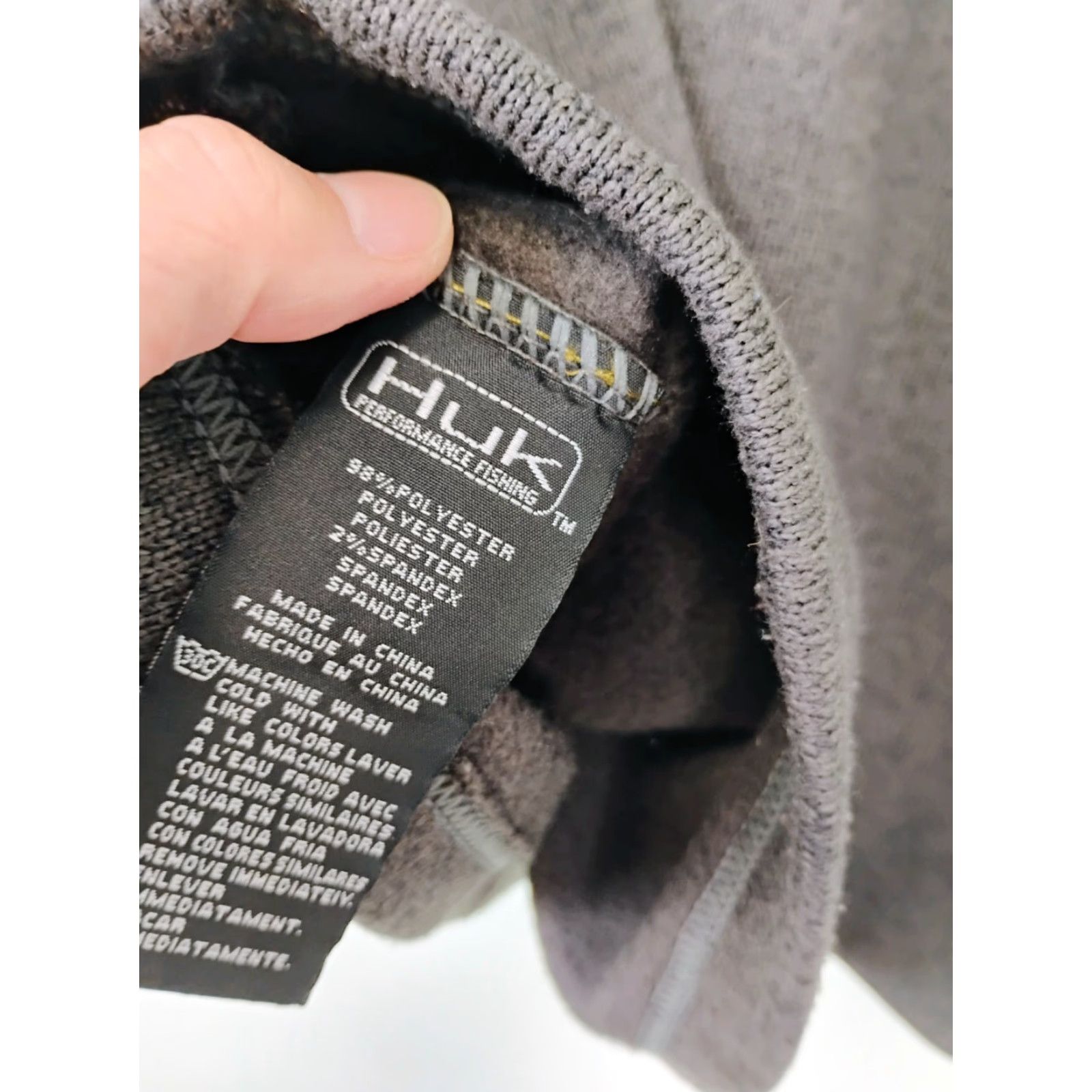 Vintage Huk 1/2 Zip Pullover Sweater Long Sleeve Solid Dark Brown Mens S Size US S / EU 44-46 / 1 - 7 Thumbnail