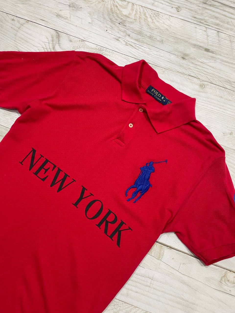 Polo Ralph Lauren Vintage Polo Ralph Lauren New York Rugby Polo Shirt Big Pony Size US M / EU 48-50 / 2 - 2 Thumbnail