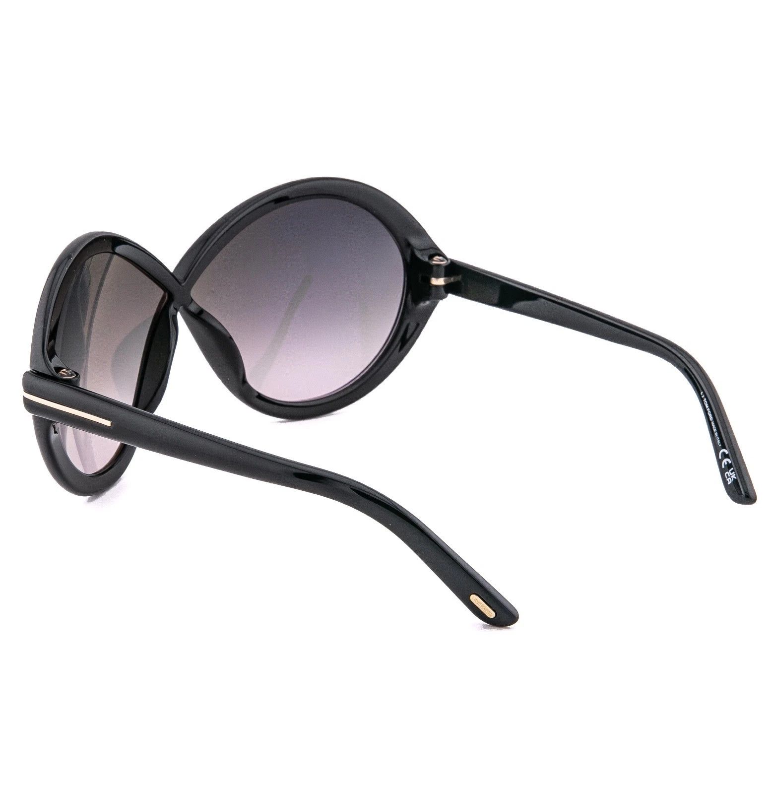 Tom Ford TOM FORD JADA TF1070 01B Black Wrap Sunglass 1070 FT1070 Size ONE SIZE - 4 Thumbnail
