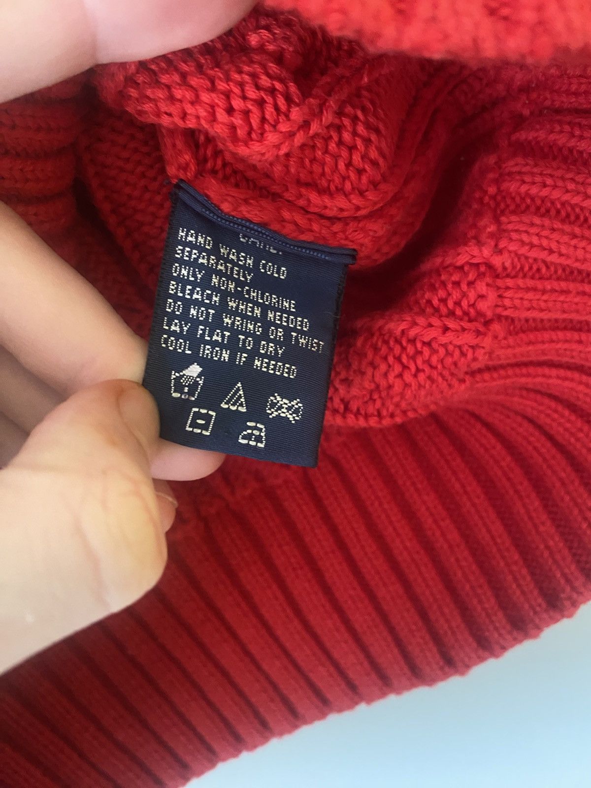 Polo Ralph Lauren × Ralph Lauren Sport Ralph lauren sweater cableknit women red Size M / US 6-8 / IT 42-44 - 6 Thumbnail