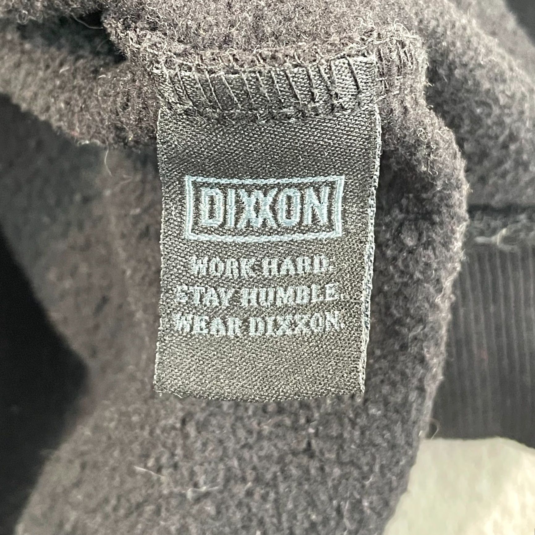Logo 7 Dixxon Ground Up Custom Fleece Sweatshirt Men XL Black Center Logo Long Sleeve Size US XL / EU 56 / 4 - 7 Thumbnail