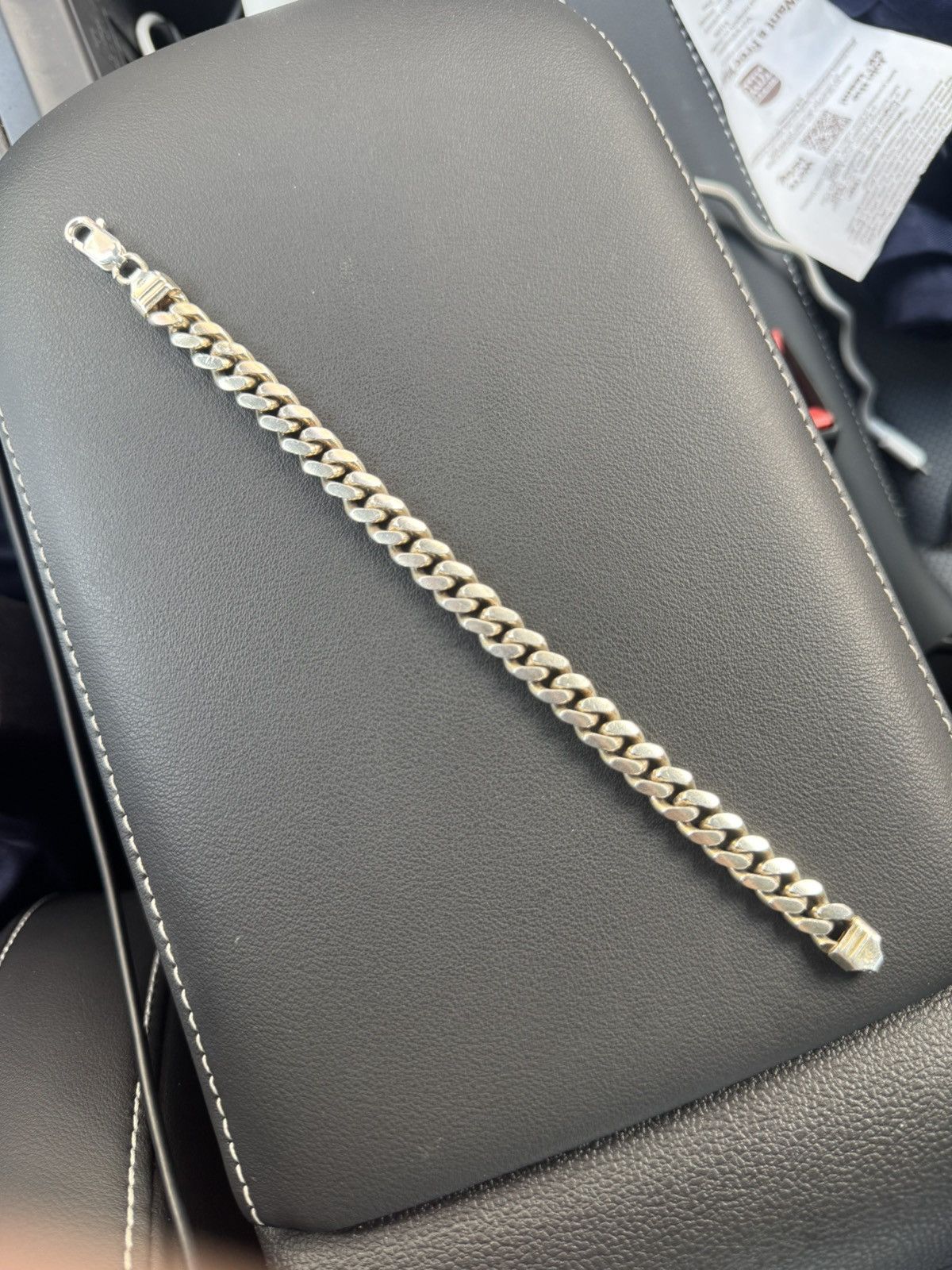 Other 36G .925 SILVER CUBAN LINK BRACELET 8-INCH Size ONE SIZE - 1 Thumbnail