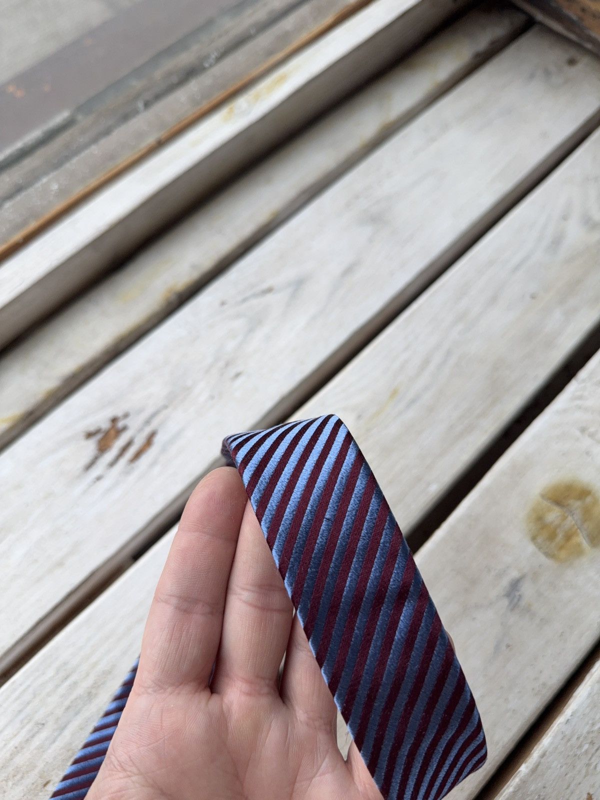 Mercedes-Benz Maybach Designer Tie – Luxury Striped Menswear Accessory Size ONE SIZE - 8 Thumbnail