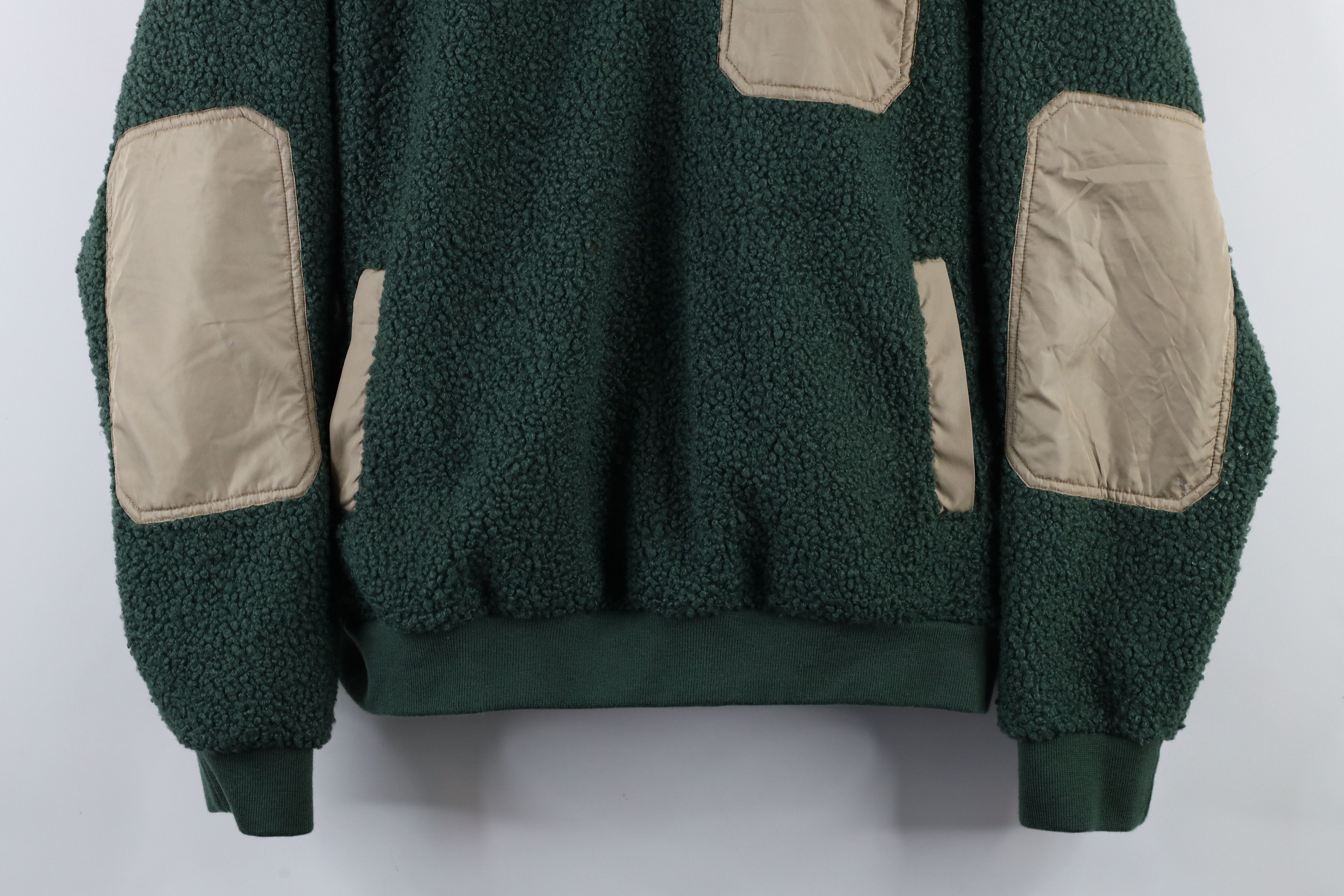 Lands' End × Vintage Vintage Lands End Fleece Elbow Patch Snap Button Sweater Size US M / EU 48-50 / 2 - 3 Thumbnail