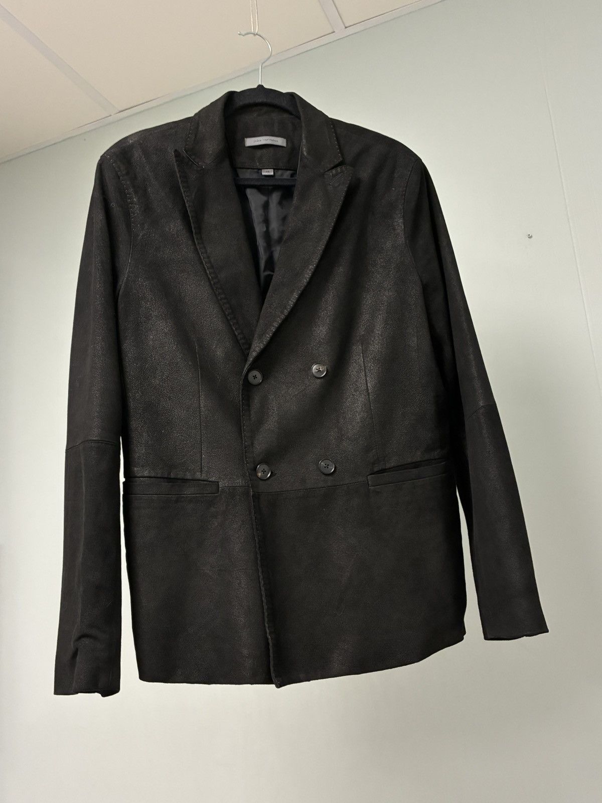 John Varvatos $1998 Distressed goatskin Jacket EU 48 USA 38 Size US M / EU 48-50 / 2 - 5 Thumbnail