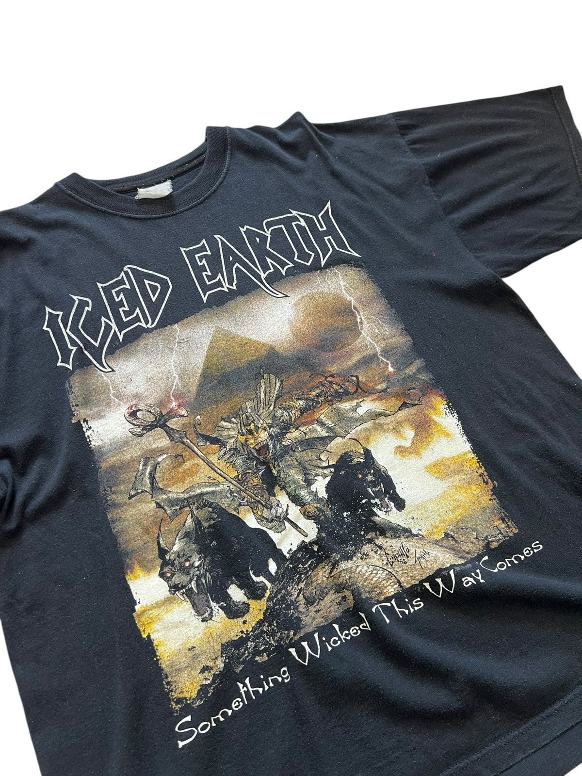 Band Tees 1998 Iced Earth vintage 90s metal band graphic tee Size US XL / EU 56 / 4 - 2 Thumbnail