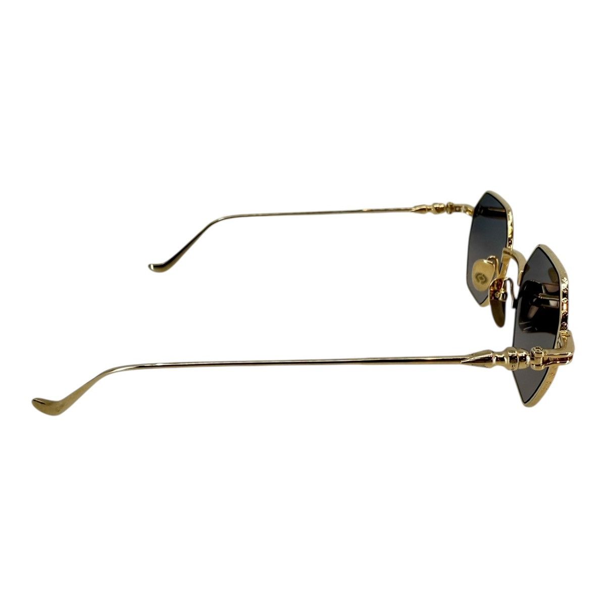 Chrome Hearts Chrome Hearts Evaculation Gold Sunglasses Size ONE SIZE - 4 Thumbnail