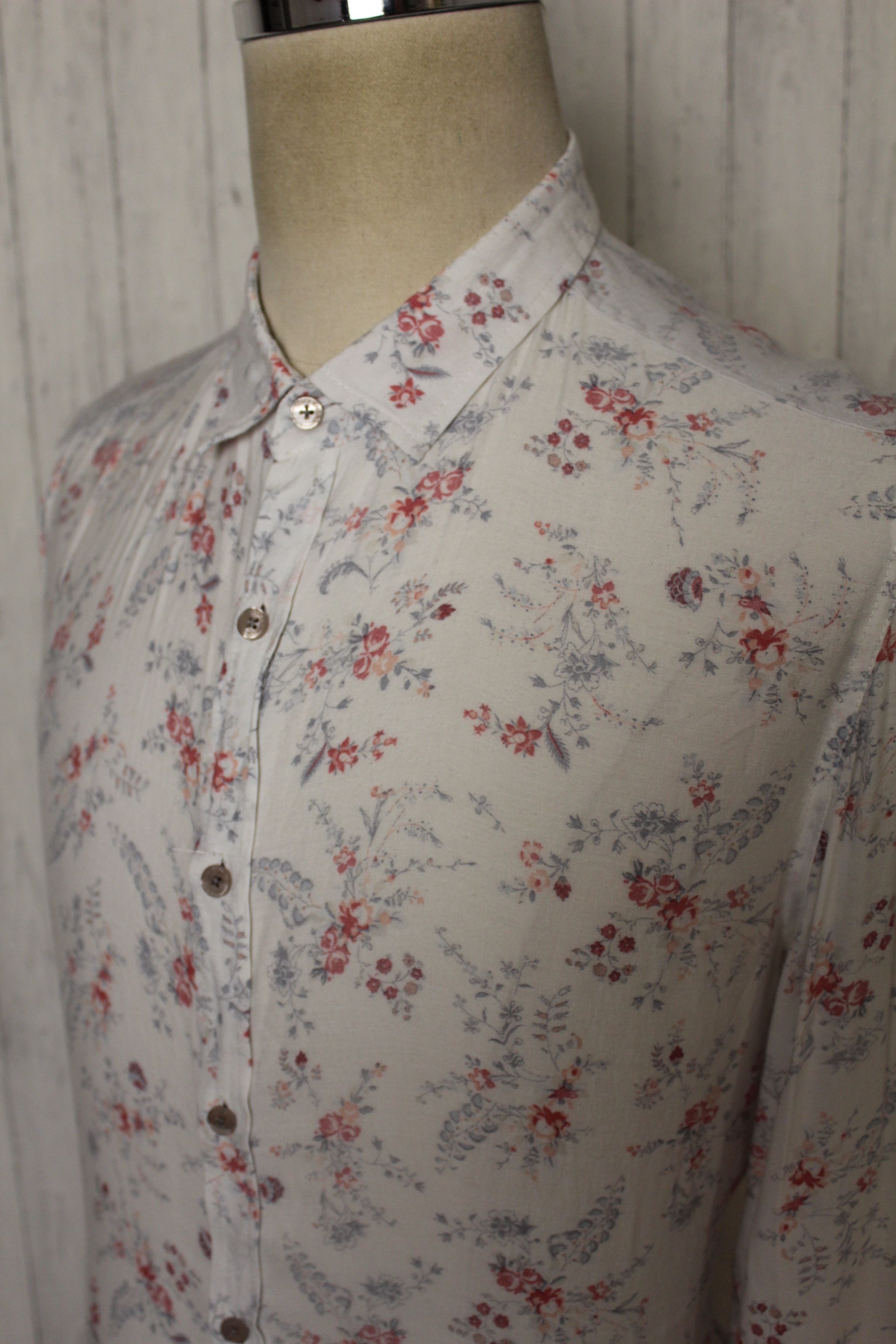 Dolce & Gabbana Men's Dolce & Gabbana Long Sleeve Floral Shirt Top Size M/L Size US M / EU 48-50 / 2 - 6 Thumbnail
