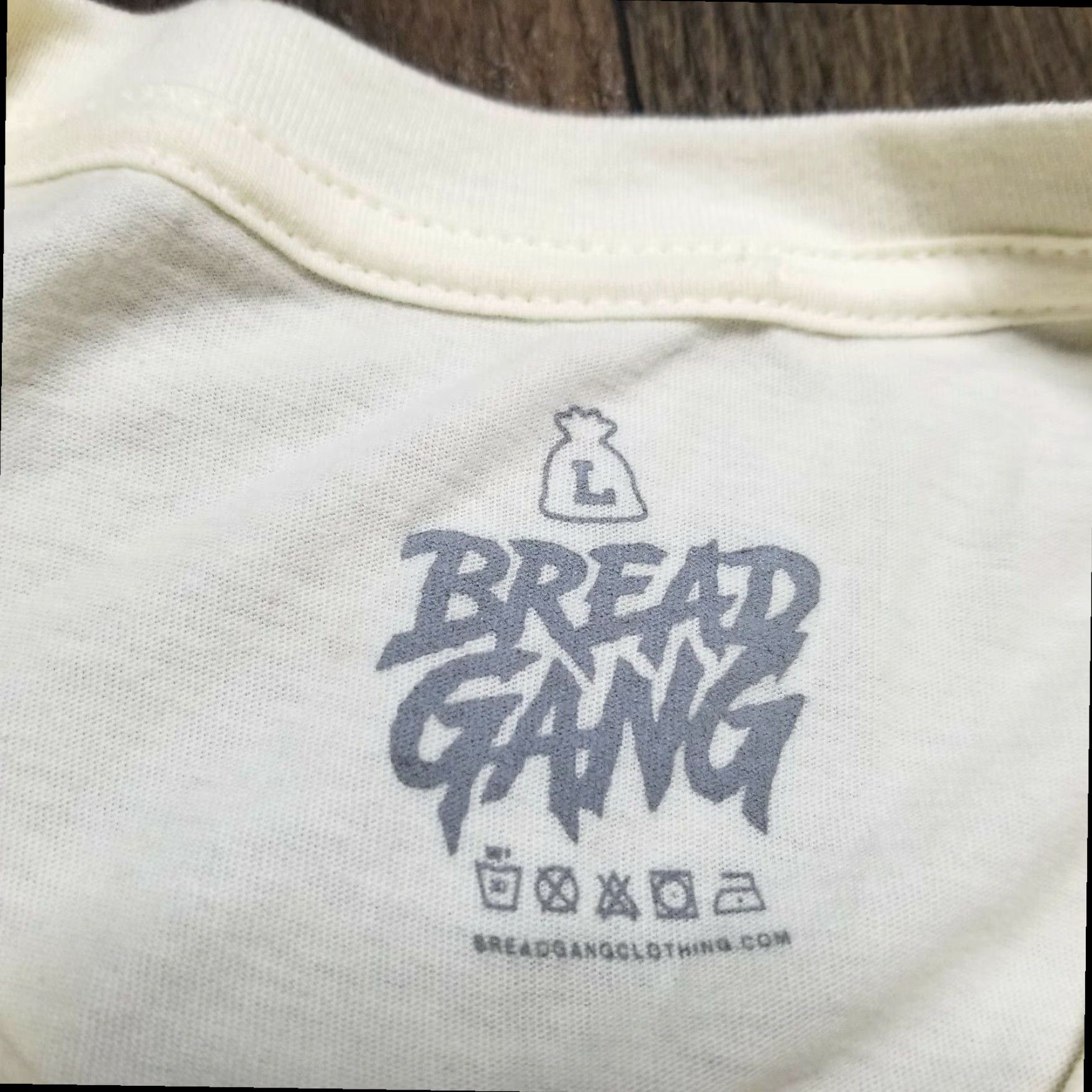 Vintage Bread Gang Funny Rap T Shirt Mens Large Beige Short Sleeve Cotton Size US L / EU 52-54 / 3 - 3 Thumbnail