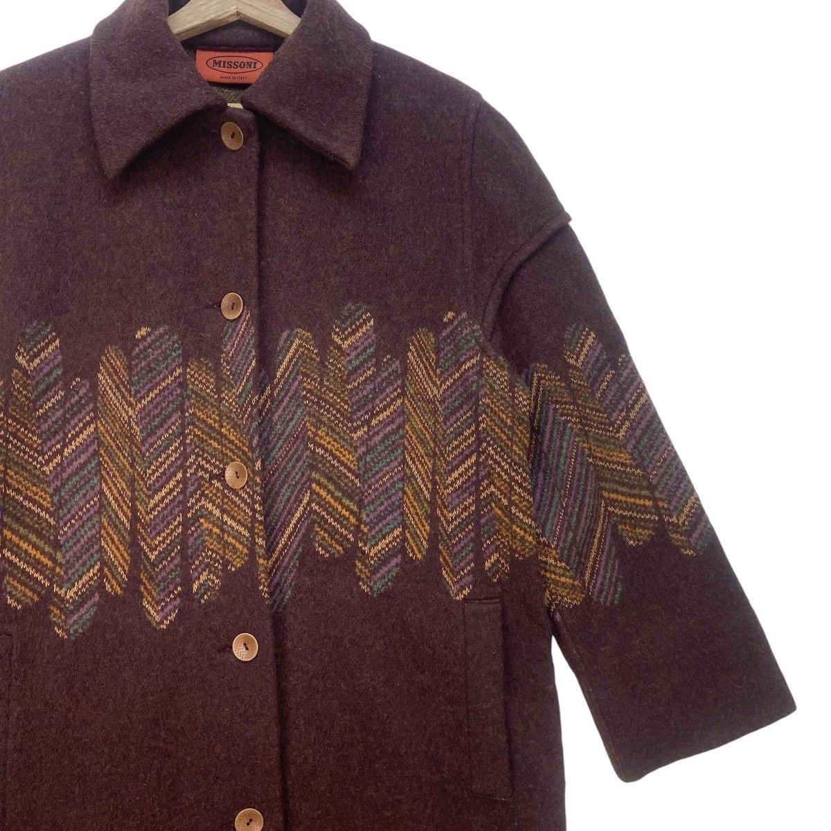 Missoni Made in Italy Missoni Wool Heavy Coat Size M / US 6-8 / IT 42-44 - 9 Thumbnail