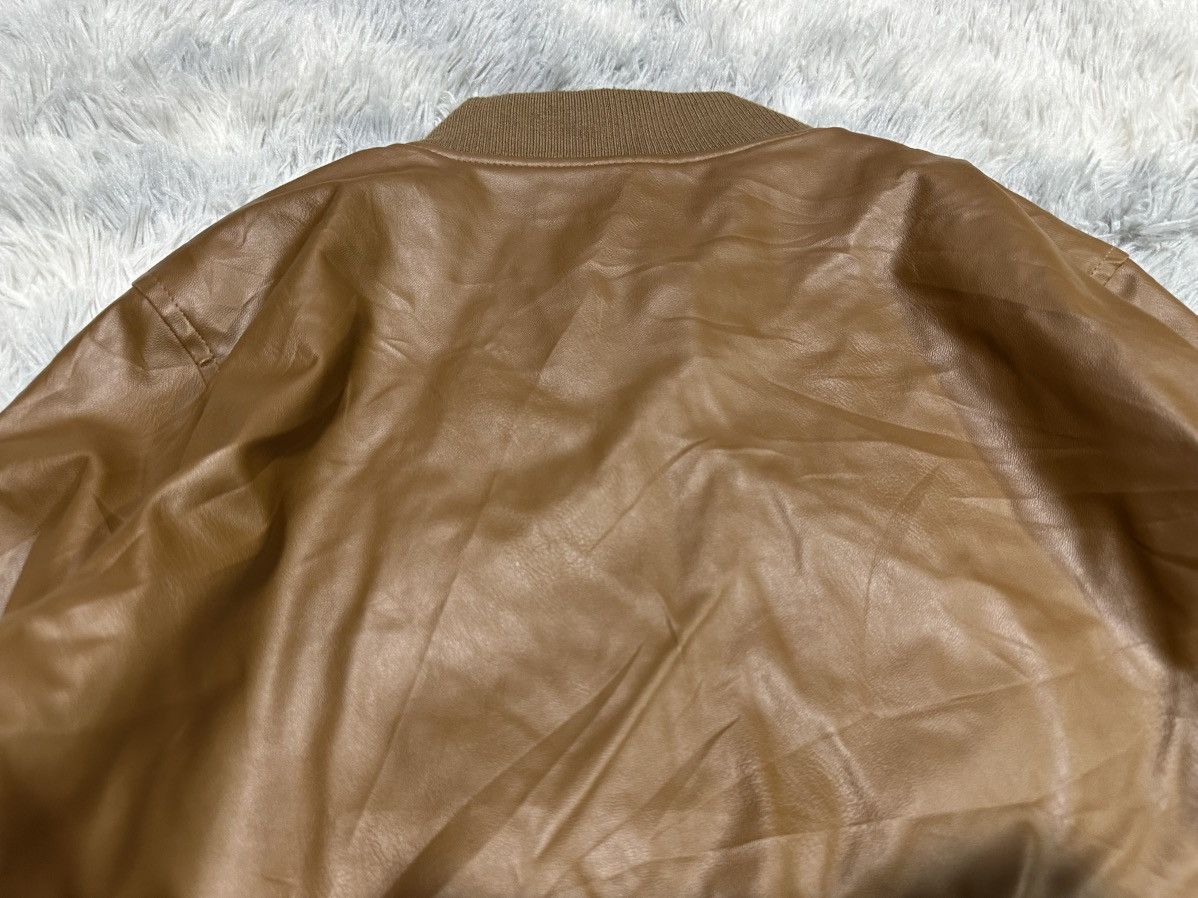 Japanese Brand 🔥Sick Y2K Cavaria Ma-1 Bomber Faux Leather Jacket Goth Punk Size US L / EU 52-54 / 3 - 9 Thumbnail