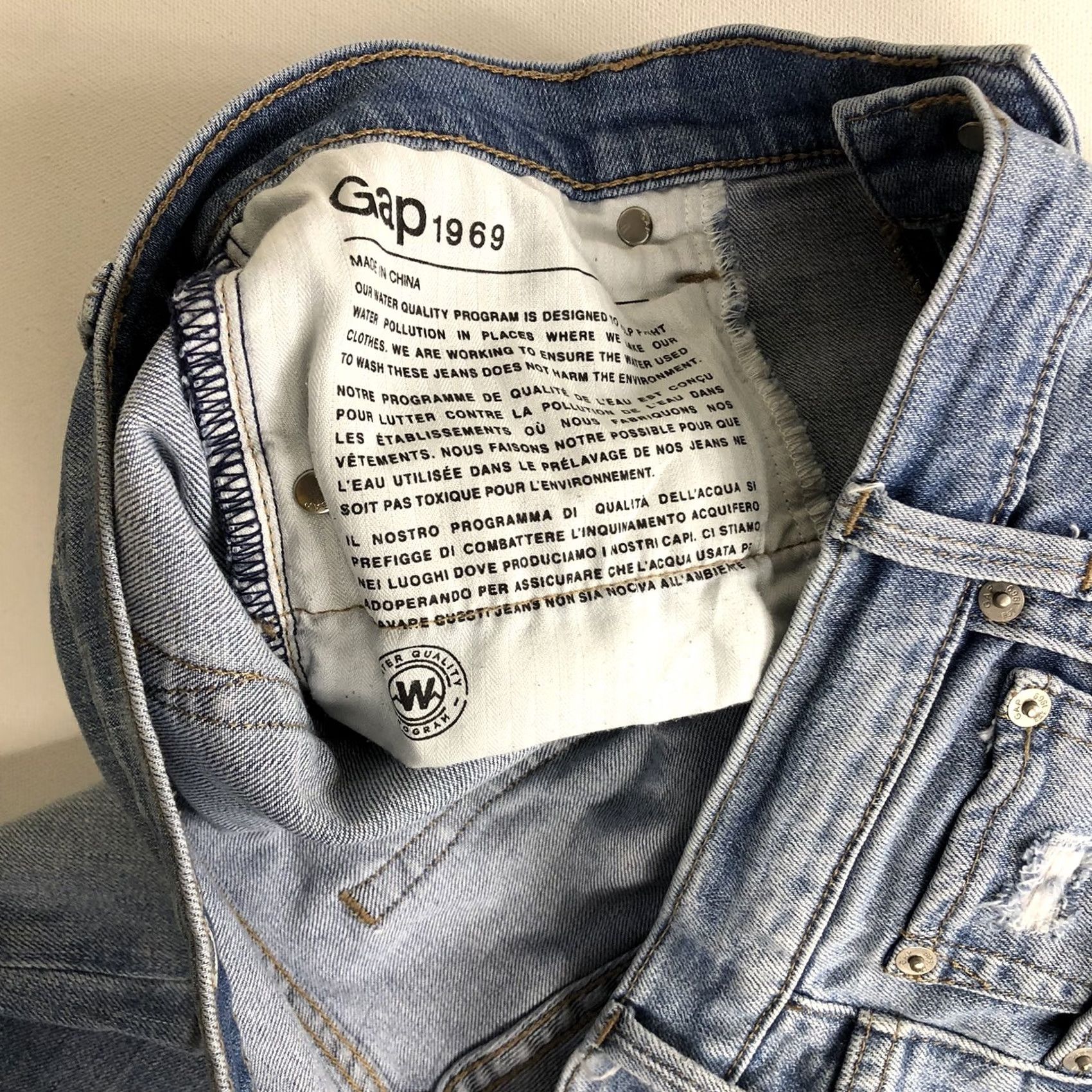 Gap GAP Womens Denim True Skinny Stretch Blue Jeans 32x27 N97 Slim Regular Belt Loops Classic 5-Pocket Jeans Women Blue N97 Size 24" / US 00 / IT 34 - 5 Thumbnail