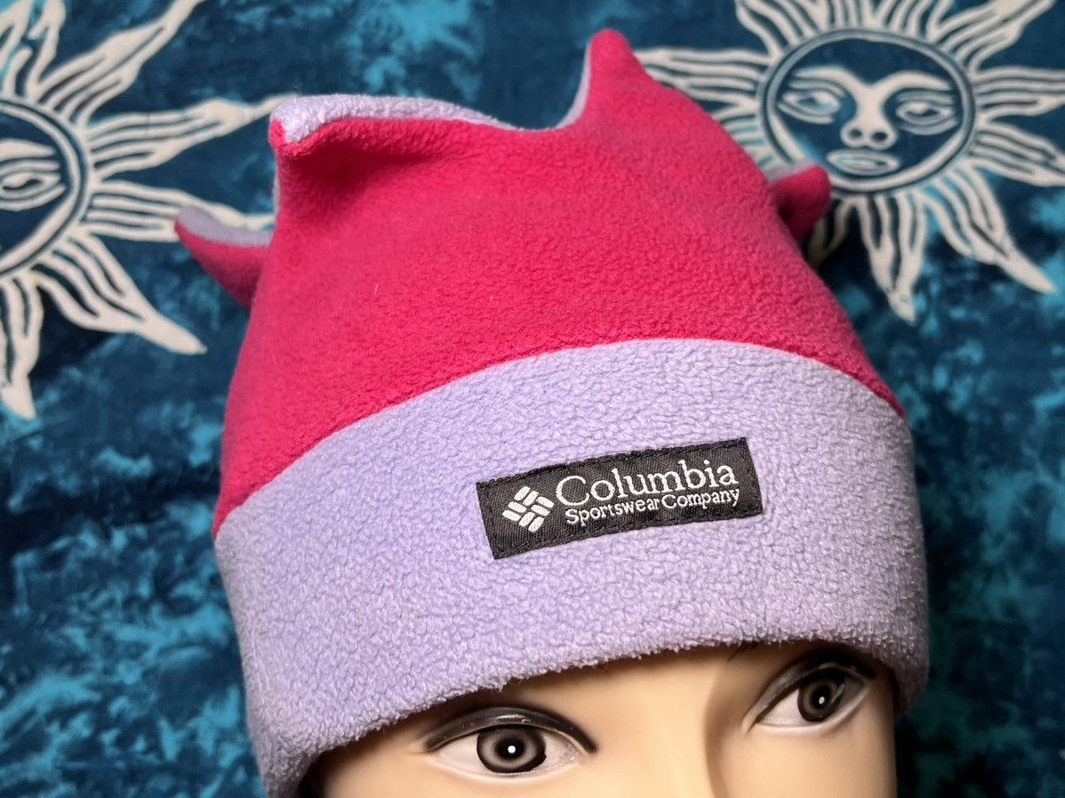 Columbia Vintage 90s Columbia Joker Paneled Fleece Beanie Rare Size ONE SIZE - 15 Thumbnail