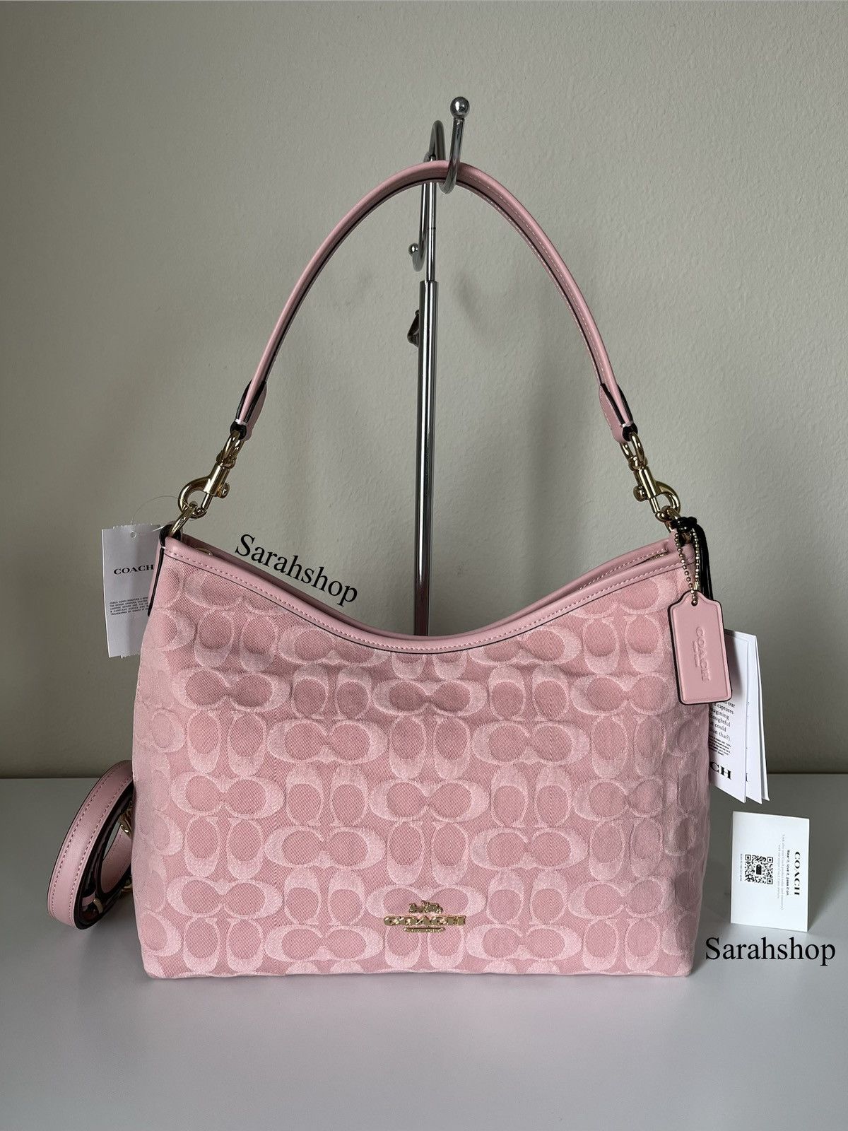 Coach Coach Laurel Shoulder Bag In Signature Denim Size ONE SIZE - 1 Thumbnail