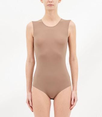 Maison Margiela o1w1db11225 Sleeveless Bodysuit in Beige Size XS / US 0-2 / IT 36-38 - 2 Thumbnail