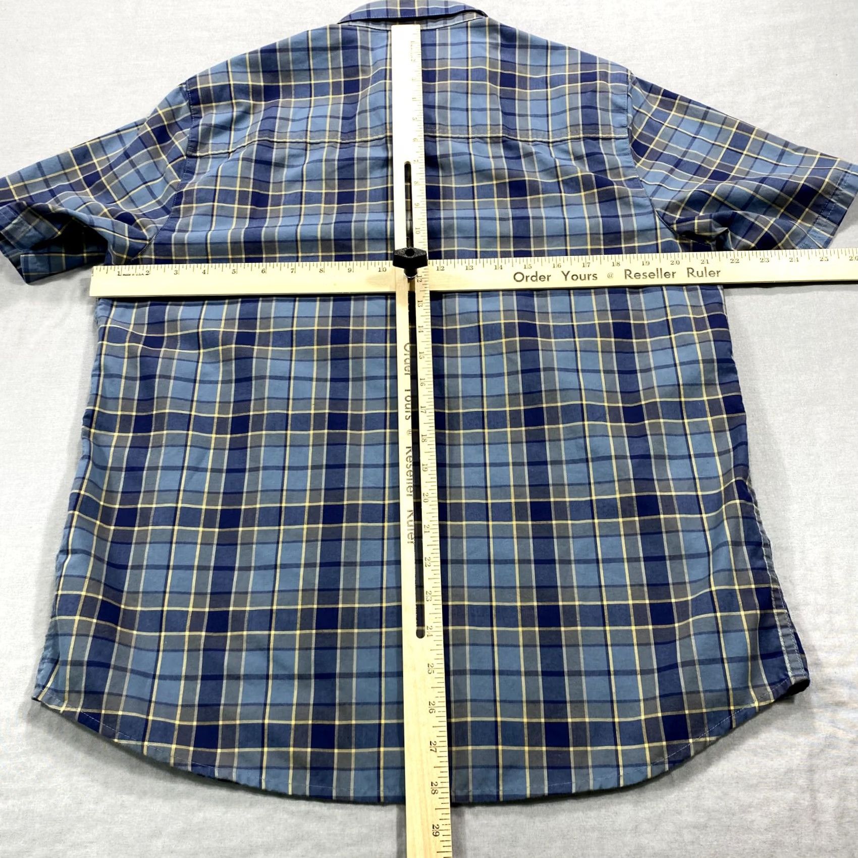 Vintage 5.11 Tactical Shirt Mens Small Blue Snap Button Up Conceal Utility Short Sleeve Plaid Regular Casual, Outdoor, Travel Mens Size US S / EU 44-46 / 1 - 5 Thumbnail