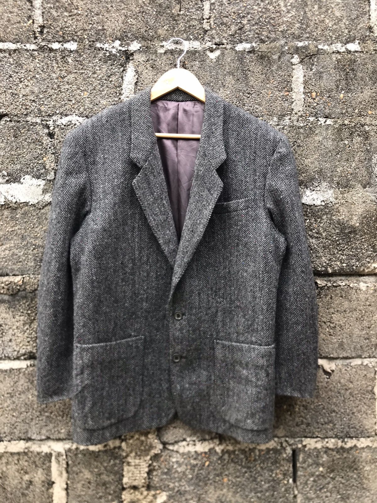 Kenzo ⚡️Vintage Kenzo Wool Herringbone Single Breasted Blazer Size 38S - 1 Thumbnail