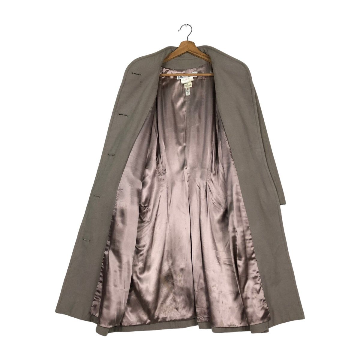 Lanvin 🔥RICH GREY LONG WOOL JACKET HERRINGBONE LANVIN PARIS FRANCE Size US M / EU 48-50 / 2 - 13 Thumbnail