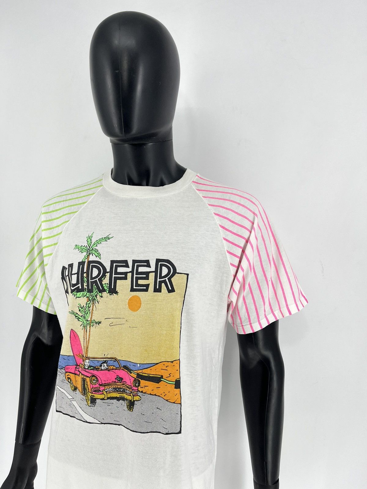 Vintage Vintage 90s Rare Crazy Surfer Skater Style Boot Tee M Size US M / EU 48-50 / 2 - 4 Thumbnail