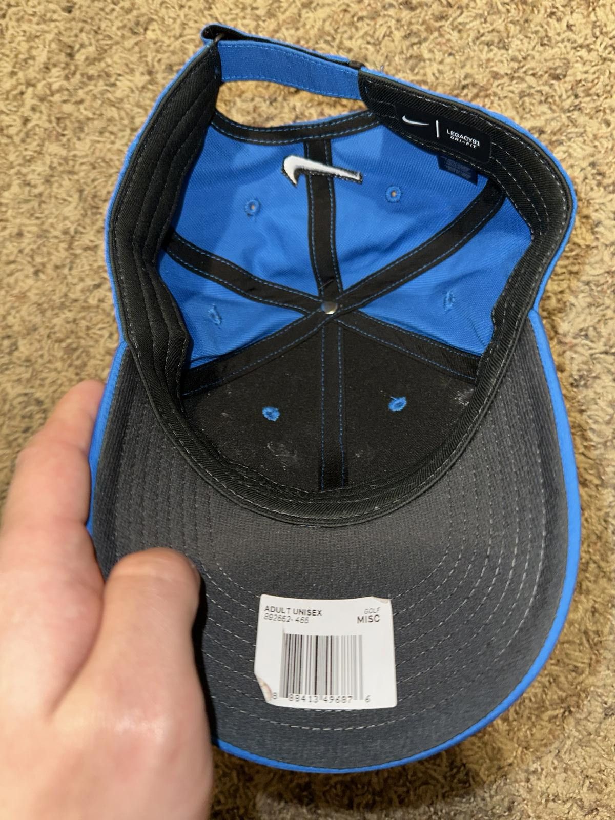 Nike Nike Legacy91 Adult Unisex Golf Blue Adjustable Strap Back Hat Size ONE SIZE - 6 Thumbnail