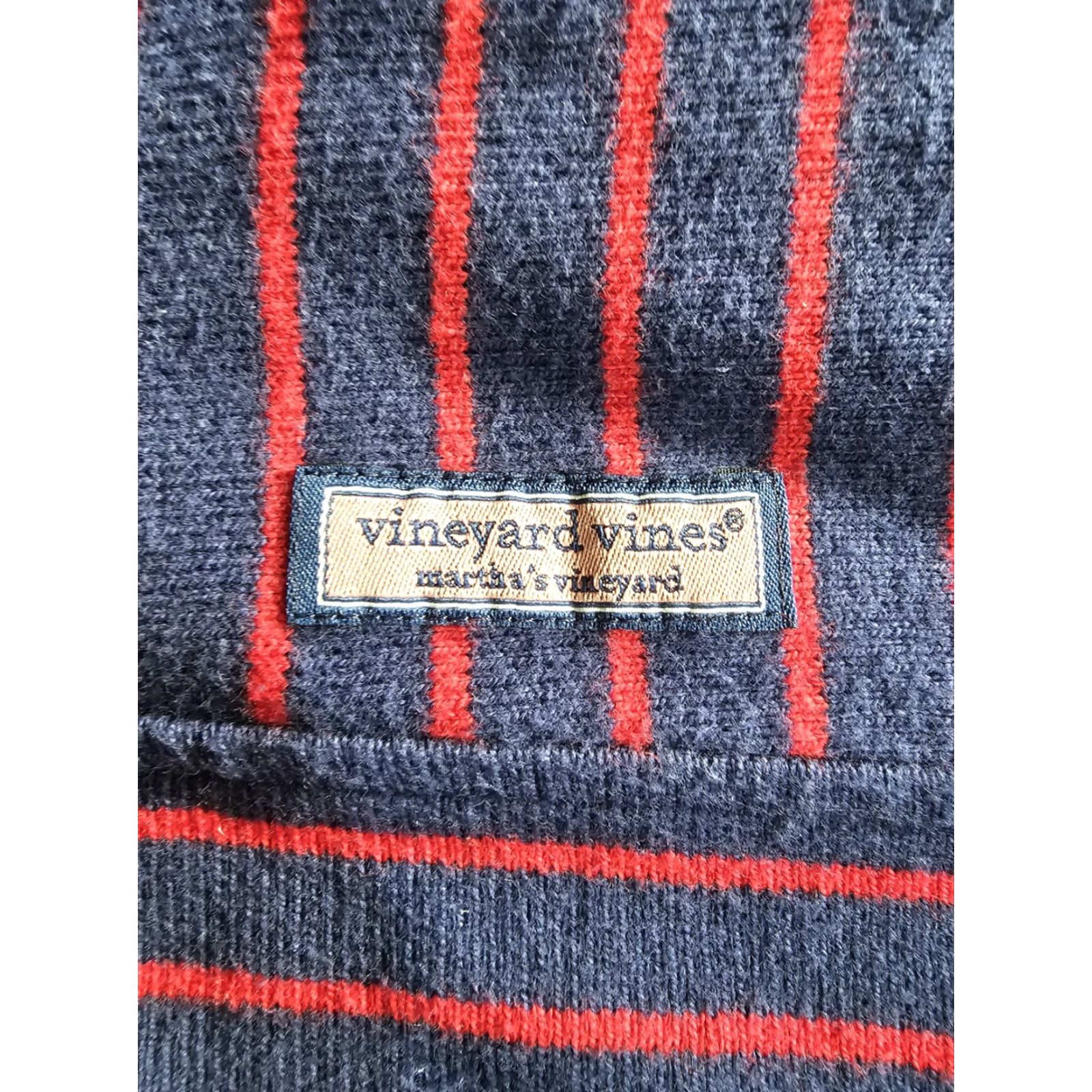 Vineyard Vines Vineyard Vines Sweatshirt 1/4 Zip XS Striped Multicolor 100% Cotton Marlin Logo Mock Neck Womens Long Sleeve Pullover Small/XS? Size XS / US 0-2 / IT 36-38 - 7 Thumbnail