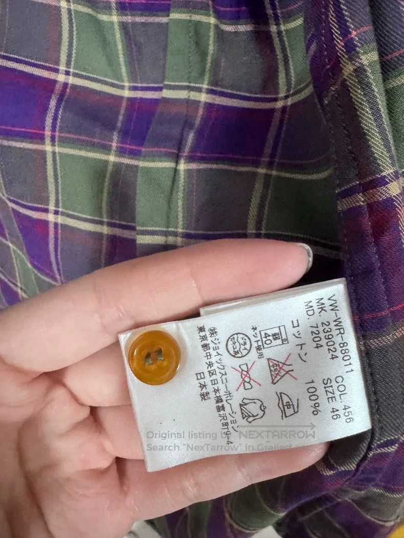 Vivienne Westwood Vivienne Westwood Plaid Shirt, Purple Green Plaid, Pure Co Size M / US 6-8 / IT 42-44 - 5 Thumbnail