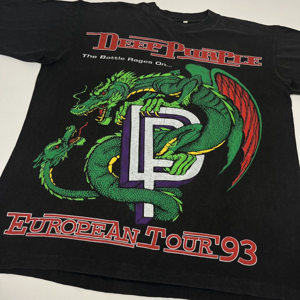 Vintage Vintage Band Tee 90’s DeepPurple European Tour1993/94 Dragon Size US L / EU 52-54 / 3 - 3 Thumbnail