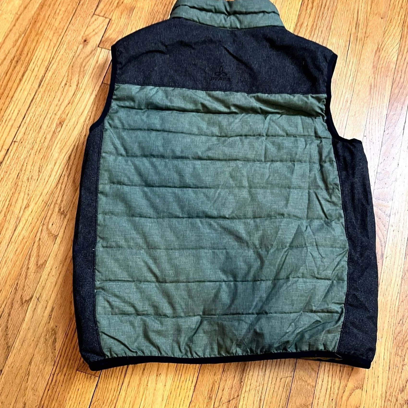 Prana PRANA Down Vest Mens Medium Green Feather Insulated Warm Zip Jacket Vest Quilted Mens Green M Polyester Zip Jacket Size US M / EU 48-50 / 2 - 4 Thumbnail