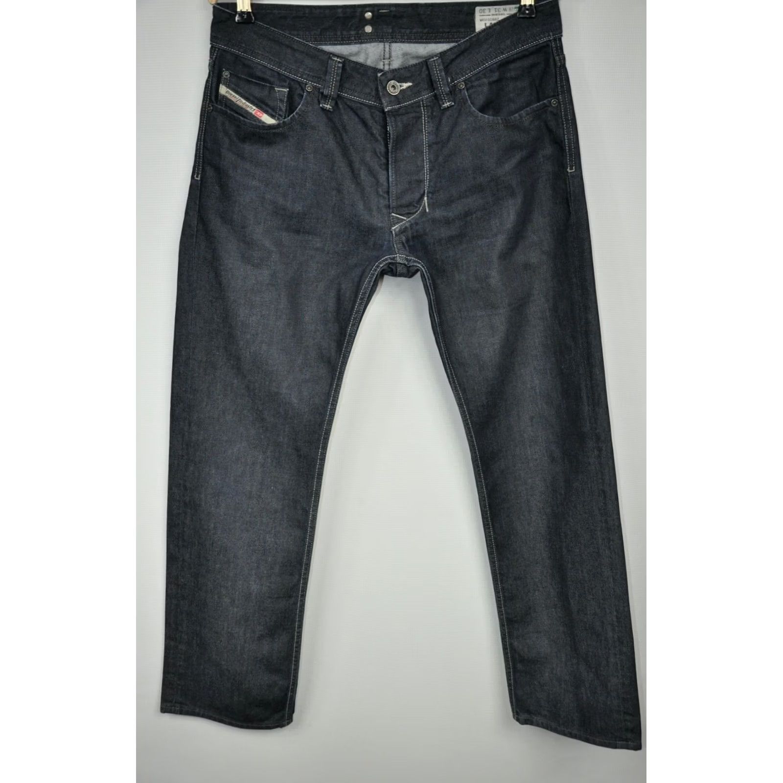Diesel DIESEL LARKEE 0088Z REGULAR STRAIGHT Jeans Men W31/L30 Black 100% Cotton Made in Italy Size US 31 - 2 Thumbnail