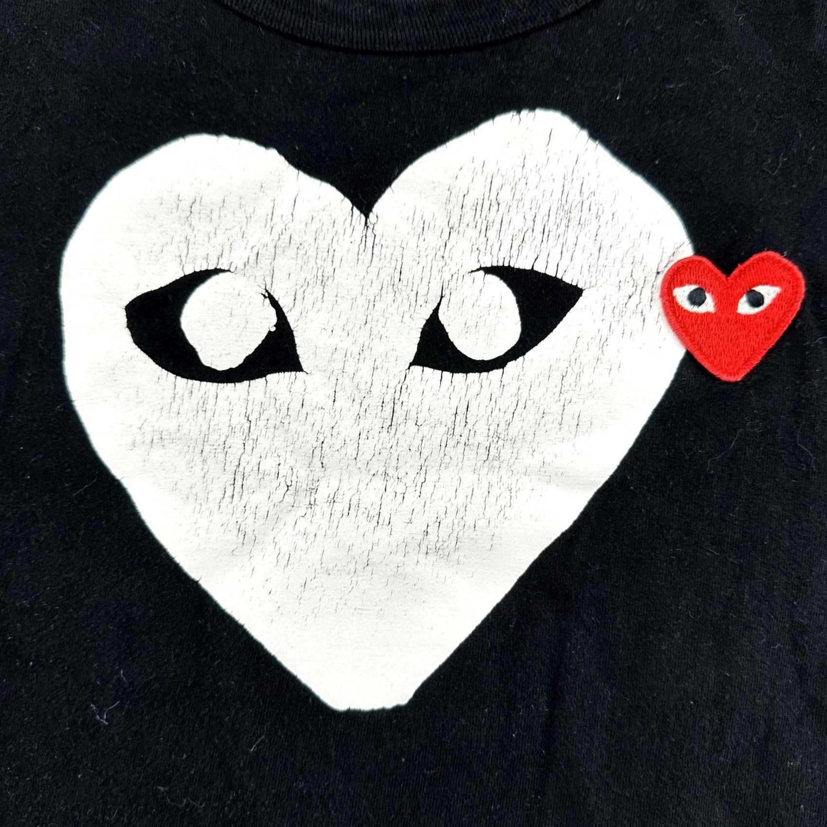 Comme des Garcons Girl VINTAGE Comme Des Garcons Play Shirt Mens L Black Short Sleeve Graphic Heart Y2K Size US L / EU 52-54 / 3 - 3 Thumbnail