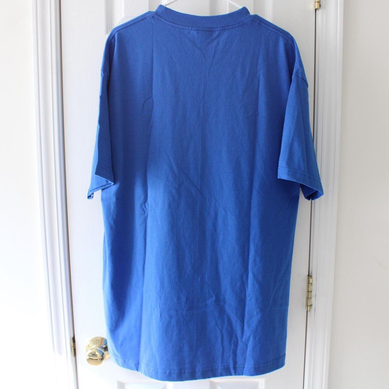 DC Comics Blue Vintage Y2K Superman Logo Graphic Tee Size US XL / EU 56 / 4 - 4 Thumbnail