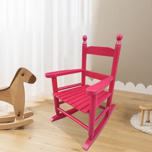 Designer × Homemade Children's rocking rose red chair- Indoor or Outdoor -Suitab Size US L / EU 52-54 / 3 - 1 Thumbnail