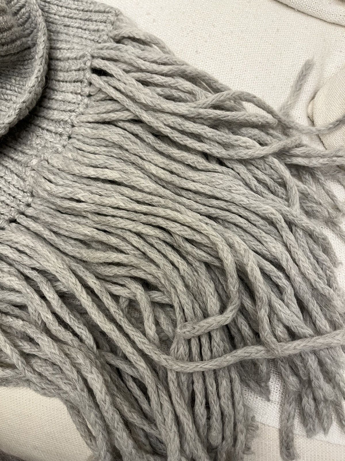 Maison Margiela × Vintage RARE MMM Maison Martin Margiela line 1 huge tassel scarf Size ONE SIZE - 6 Thumbnail