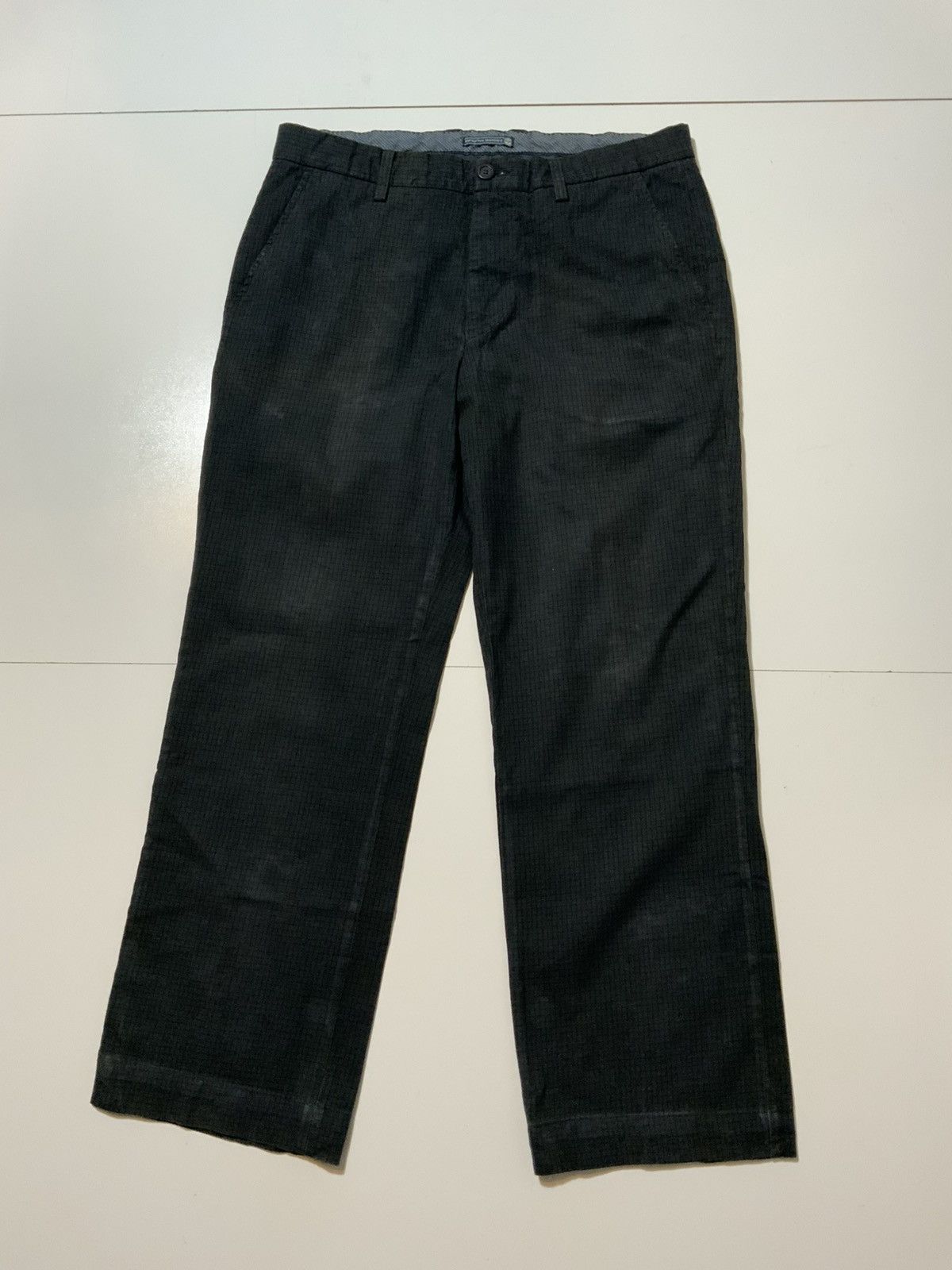 Mason's $350 Em’s Of Mason’s Italy Grid Plaid Chino Straight Pants Size US 36 / EU 52 - 1 Thumbnail